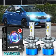 H4/9003 LED Headlight Conversion Kit High/Low Beam 6000K White Light Bulbs (for: Smart)
