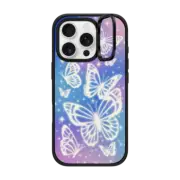 iPhone 16 Pro Impact Ring Stand Case MagSafe Compatible Butterfly Aurora