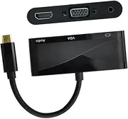 ARTIBETTER USB c to Vga Cable 3-in-1 Converter 4kx2k Resolution USB to Vga Lightweight for Business
