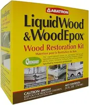 Abatron Restoration Kit - 24 Ounce - Includes LiquidWood Epoxy Resin Hardener and WoodEpox Filler