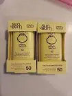 Sun Bum Kids SPF 50 Premium Sunscreen 15g Face Stick Water Resistant(2)exp 11/25