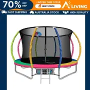 10FT Trampoline for Kids with Ladder Enclosure Safety Net Rebounder Fun Ou MC-AB