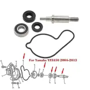 Wwxx XHW Water Pump Impeller Shaft Seal Bearing Gasket For Yamaha Yzf 450 Yzf450 Yz450f Wr450f 2004-2013 Replace 5gr-12458-00-00