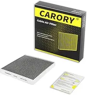 Cabin Air Filter w/Activated Carbon for Select 2003-2024 Nissan, Dodge, Chrysler, INFINITI, Ram, VW Models - Frontier, Armada, Titan, Grand Caravan, Town & Country, QX50, QX80, C/V, and More