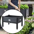 Raised Garden Bed with Legs Home Decor Plant Container Elevate Planter Box