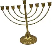 Jewish Candlestick Holder Jewish Candle Holder Workmanship Hanukkah Decoration Menorah Candelabra Menorah for Shelf, 9 Branch, as described