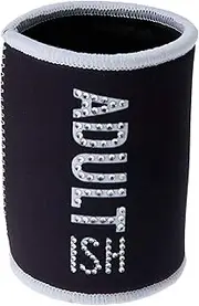 MDI Australia Rhinestone Stubby Cooler - 1 of 6 Random Designs Stubby Cooler, Black/Pink/Blue, NT-CC_R