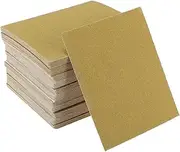 X AUTOHAUX Universal 4.49Inch x 5.51Inch 100 Grit Sanding Discs Hook & Loop Sanding Sheets Brown Corundum 100 Pcs