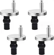 Toilet Seat Hinge Fixing, 4 Pcs Toilet Base Universal Bolt, Quick Release Top Fix Nuts Screws Hole Fittings Expanding Rubber Screws, Screw Anchoring Screw Pin