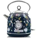 Laura Ashley 1.7L Dome Kettle Elveden Electric Kitchen Blue