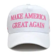 50pcs Trump 2024 White MAGA Hat Baseball Embroidery Cap Make America Great Again