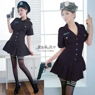 女警制服 贈黑絲襪 警察角色扮演服飾 台灣現貨