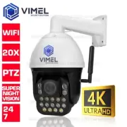 Wireless Security Camera 4K Outdoor PTZ CCTV WIFI 20X Auto-Tracking Alarm Home