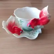 FRANZ Goldfish Teacup & Saucer with outer box, unused