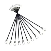 10 Pcs Fastening Belt Sturdy Bungee Cords Wheel Straps Mini with Hooks