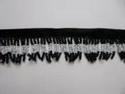 Glass Beaded Fringe Trim. Craft, Lampshades etc. price per metre