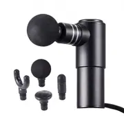 VEVOR Massage Gun Deep Tissue, Percussion Muscle Massager for Athletes - with 4 Speed Levels & 4 Massage Heads, 12V 2500mAh Batteries, Handheld Electr