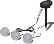 vidaXL 3-Piece Solar Powered LED Ball Lights for Pool, Pond - Floating, Waterproof, and Submersible Lights with Automatic Switch and Easy Installation