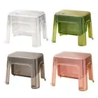 Step Stool Storage Ottoman Stable Foot Rest Stool Transparent Footstool Shoe