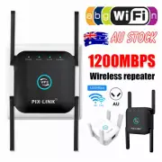 1200Mbps Dual Band Wireless WiFi Extender Repeater Router Range Signal Booster