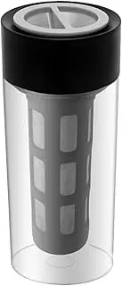 Iced Coffee Maker - Heat Proof Brew Coffee Maker, Borosilicate Glass Cold Brew Pitcher | Removable Coffee Cold Brew Pot, Large Capacity Portable Glass Coffee Maker for Hot Tea, Iced Tea, 8.6x3in