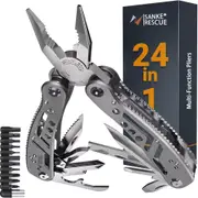 Portable Folding Pocket Pliers, Multi Tool, Wire Stripper, Outdoor Camping, Hiking Knife, 24 in 1