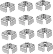 LIFKICH 50Pcs Metal Threaded Inserts for Square Tubing Easy Install Replacement Square Tube Inserts for Threaded Nuts Sturdy Design for Reliable Connection