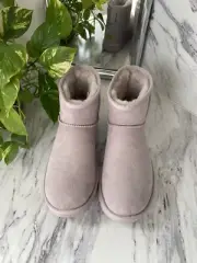 UGG Classic Mini Pale Smoke Mauve Lavender Lilac Boots Size US 8 New In Bo