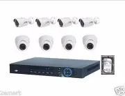 Dahua NVR Kit:NVR NVR4208-8P-4K+SG 4TB+3MP IR IP Camera Dome 4PCS+4PCS Bullet