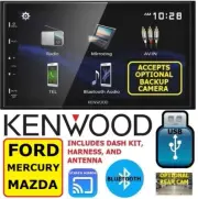 KENWOOD FITS FORD MERCURY MAZDA BLUETOOTH CAR RADIO STEREO W/SCREEN MIRROR (for: Ford)