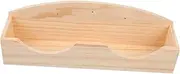 FONDOTIN Small Pet Wooden Hay Manger Rack Rabbit Grass Feeder for Cage Easy to Install Food Holder Keeps Food for Small Animals