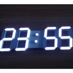 【現貨 快速出貨】智能3D立體造型LED數字掛鐘 靜音電子夜光鬧鐘 科技時尚感數字顯示 復古工業風（新款斜體）時鐘