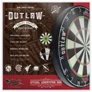 SHOT DARTS Outlaw Bristle Dartboard Staple-Free Razor-Bladed Wires Consistent...