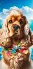 Cocker Spaniel Buff Summer Fun Beach Towel