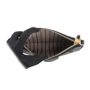 【Louis Vuitton 路易威登】Easy Pouch On Strap 壓紋牛皮二用包(黑色) M80349/平行輸入