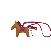在飛比找Yahoo奇摩購物中心優惠-HERMES RODEO 小馬造型拼色小羊皮鑰匙圈/吊飾/掛