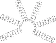 6pcs Precision Pruner Replacement Springs for Gardening Shears Durable Elasticity for Smooth Operation and Optimal Trimming Performance Garden Tools