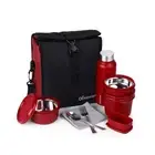 Lunch Box with Steel Cutlery, BPA Free Lids,Microwave Safe, Steel Container,