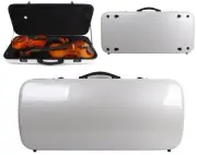 Double Violin Case Mixed Carbon Fiber Case Adjustable Size For Violin Viola Case