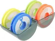GOOHOCHY Fishing Line Organizer Durable Silicone Bobbin Spools for Random Color Lightweight Fishing Tool for Smooth Reeling for Freshwater and Saltwater Use Random Color