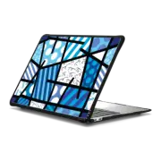 MacBook Air 13-inch (M1 / Intel) Impact Case BLUE LANDSCAPE BY ROMERO BRITTO