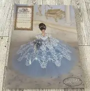 CROCHET 1998 Miss February Barbie Fashion Doll Royal Dress Pattern O474