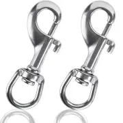 316 Stainless Steel Flag Pole Swivel Round Eye Bolt Snap Hook Marine Grade