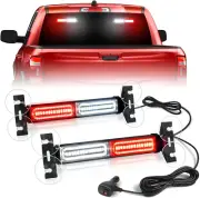 Emergency Strobe Traffic Advisor Light Bar: 40LED Dash Safety Warning Flashing