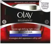 Olay Regenerist 3 Point Age-Defying Night Cream Moisturiser Night 50ml