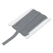 3/8 Inch Double Fold Bias Tape Continuous Bulk Bias Tape White Gray 6 Yards