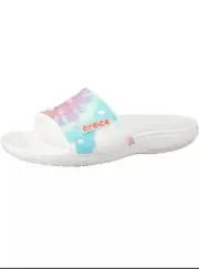 NEW Crocs Classic Crocs Tie-Dye Graphic Slide Sandals Unisex