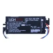 LIGHTECH LED-15 DC 350MA UPM LED 15CC 350 UPM 120V 15W NON-DIMMABLE LED DRIVER