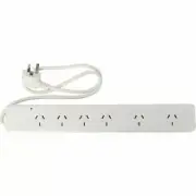 6 Outlet Mains Power Board With Surge Protection NEW PROLINK