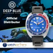 Deep Blue MILITARY DIVER 300 Swiss Automatic watch 44mm Blu/Red Bezel Blue Dial